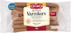 Scan Varmkorv med Skinn 720g Scan