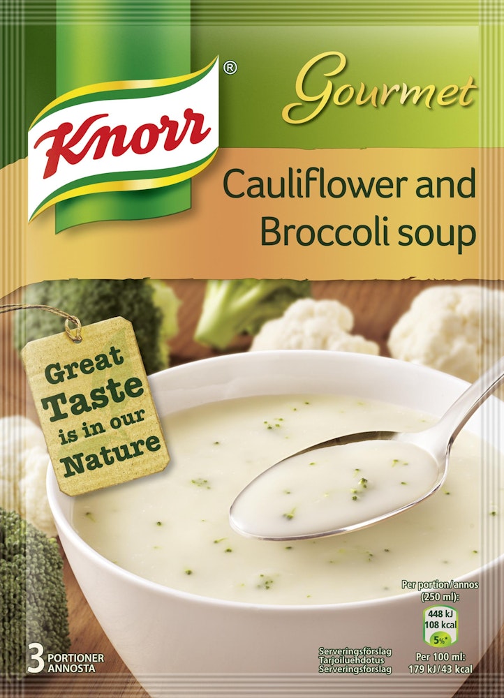 Knorr Blomkål & Broccolisoppa 3-port Knorr
