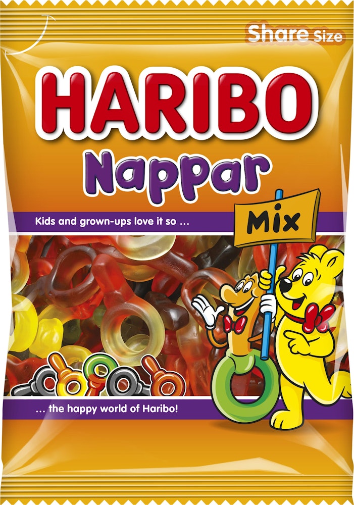 Haribo Nappar Mix 170g Haribo