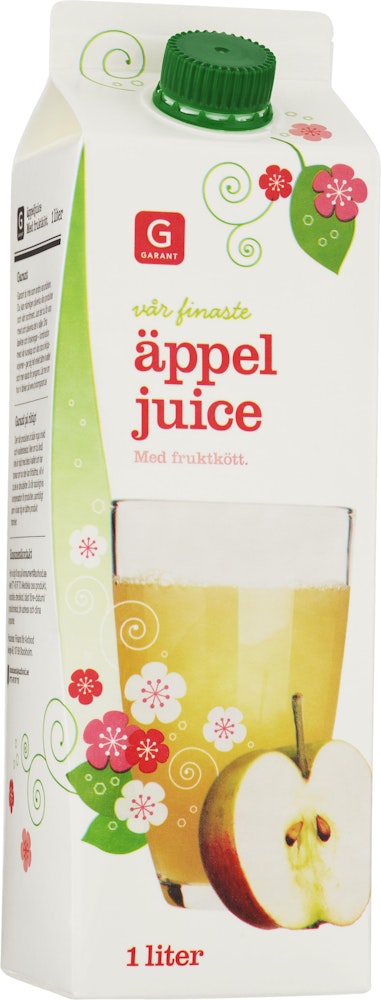 Garant Juice Äpple Färskpressad 1L Garant