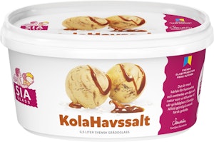 Gräddglass Kola Havssalt 0,5L