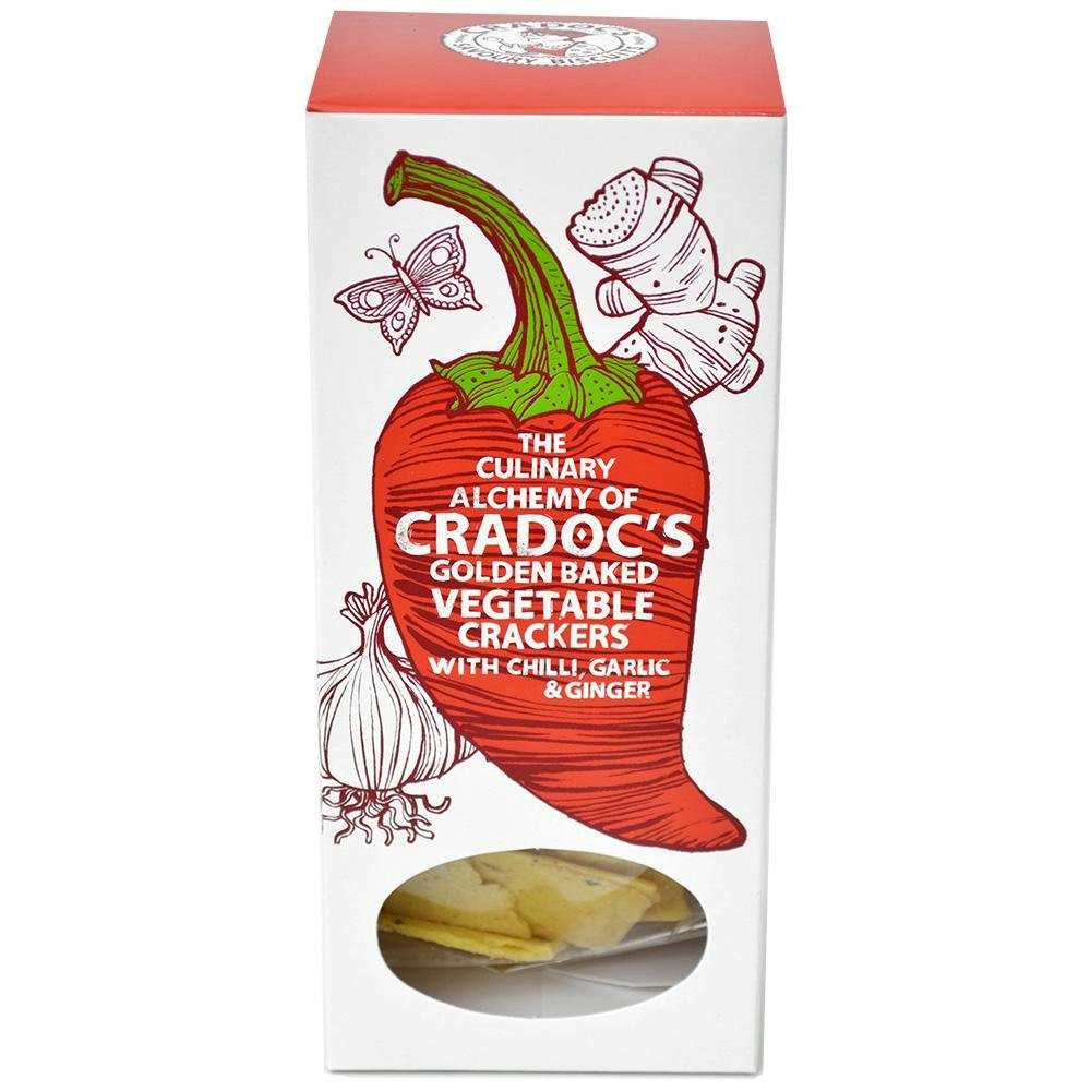 Cradocs Vegetable Crackers with Garlic, Ginger and Chilli Cradocs