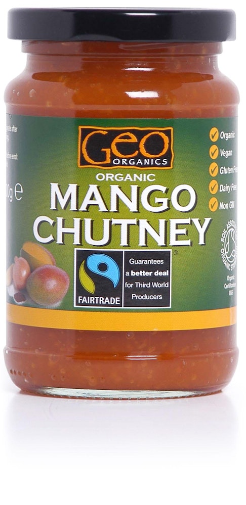 Geo Organics Mango Chutney EKO Fairtrade Geo Organics