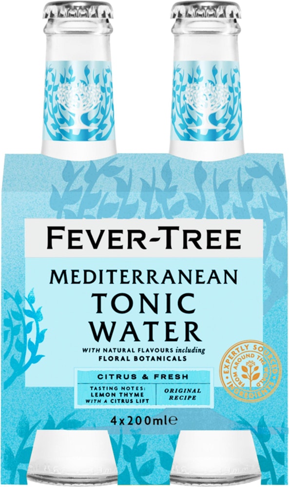 Fever Tree Mediterranean Tonic 4x200ml