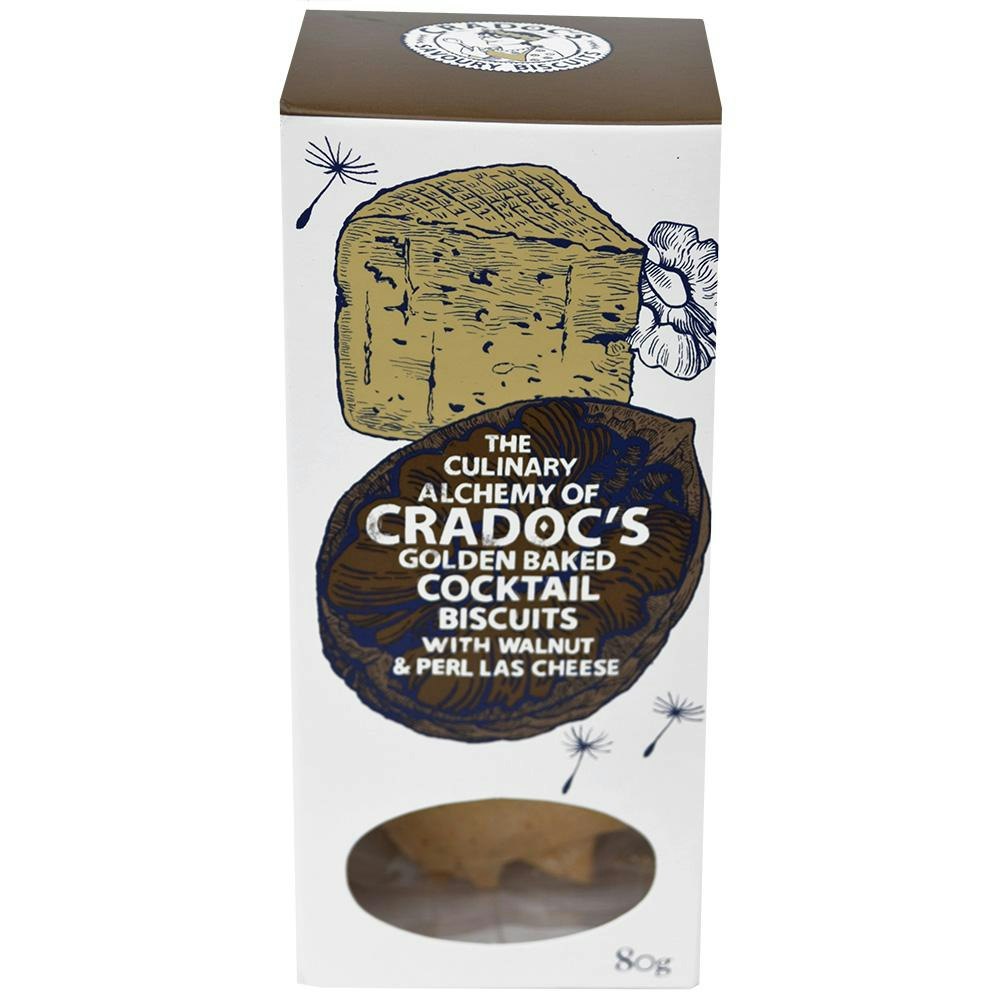Cradocs Cocktail Biscuits with Walnut and Perl Las Cheese Cradocs