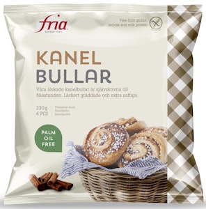Fria Kanelbullar Gluten- och Laktosfri Fryst 4-p Fria