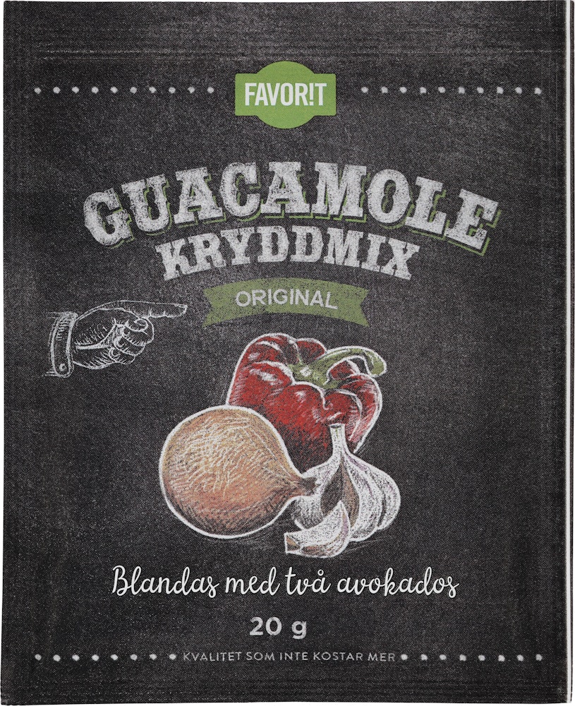 Favorit Guacamole Kryddmix Favorit