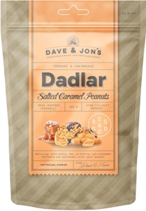 Dave & Jon's Dadlar Salted Caramel Peanuts 125g Dave & Jon's