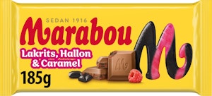Marabou Chokladkaka Lakrits, Hallon & Caramel