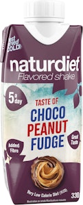Naturdiet Shake Ready To Drink Peanut Fudge 33cl Naturdiet