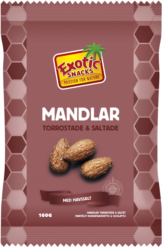 Exotic Snacks Mandlar Rostade & Saltade Exotic Snacks