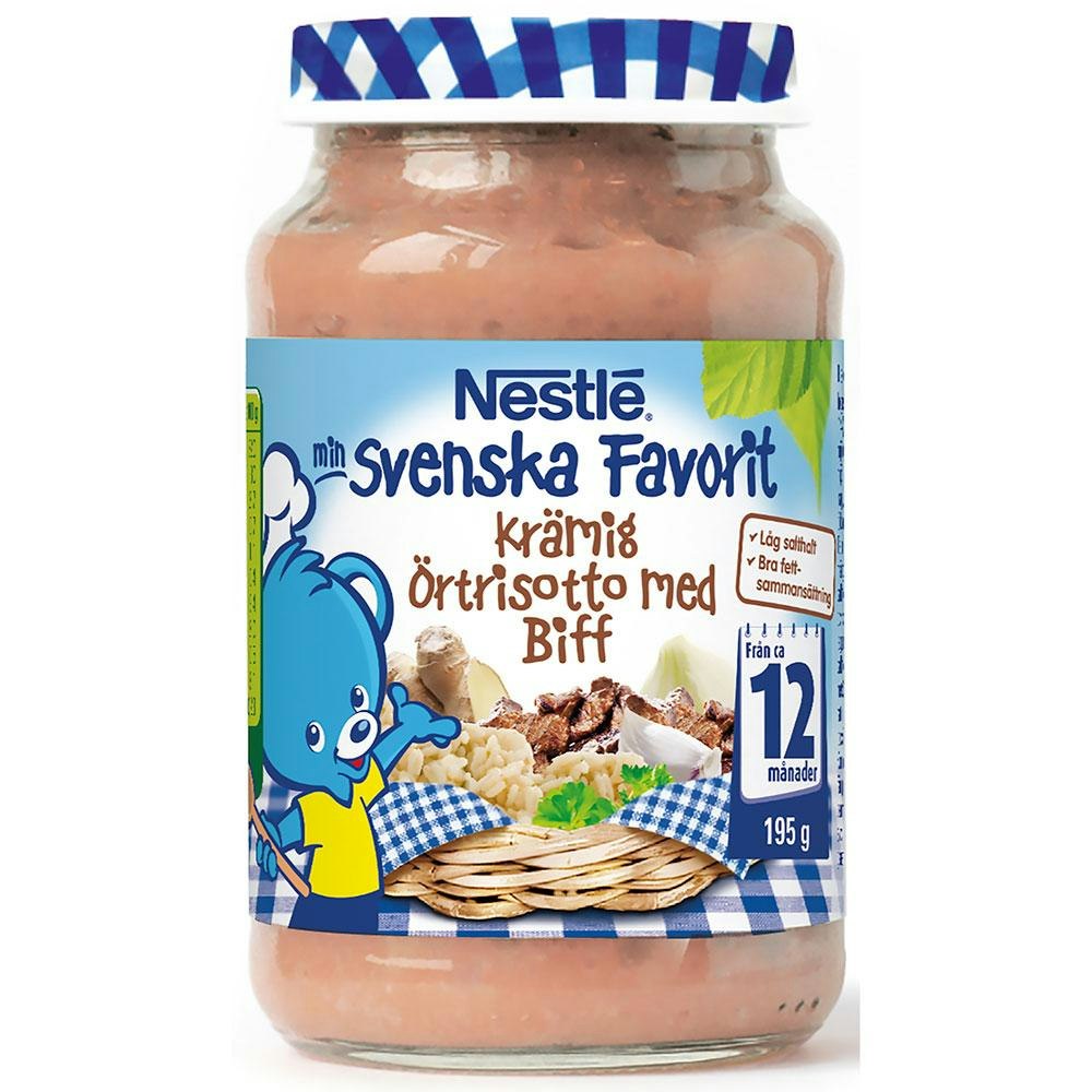 Nestlé Krämig Örtrisotto med Biff 12M Nestlé