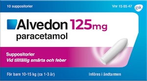 Alvedon Paracetamol 125mg Suppositorium 10-p Alvedon
