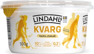 Lindahls Kvarg Vanilj Utan tillsatt Socker 0,2% 500g Lindahls