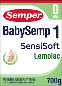 Semper Modersmjölksersättning BabySemp 1 Lemolac 0M 700g Semper