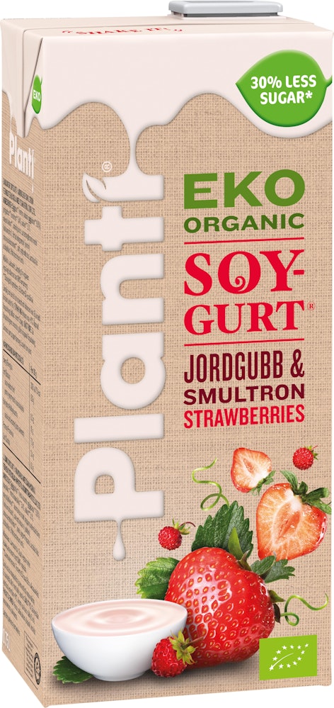 Planti Soygurt Jordgubb/Smultron EKO 2% Planti