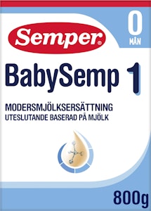 Semper Modersmjölksersättning BabySemp 1 0M 800g Semper