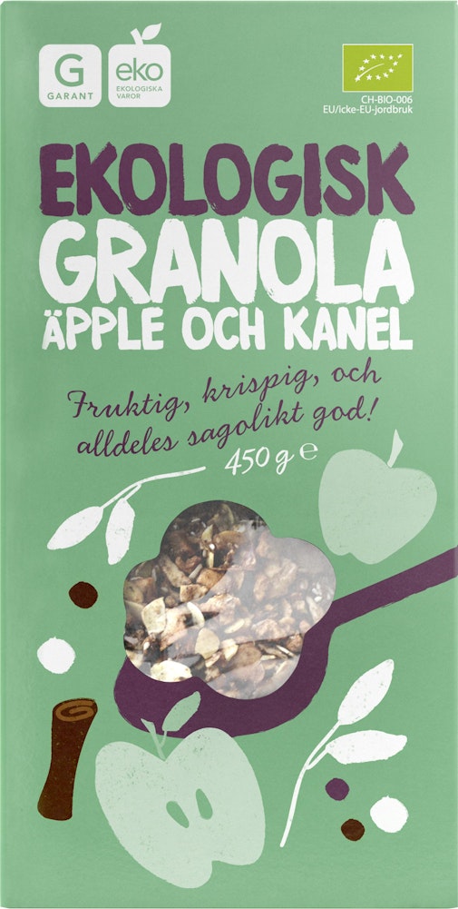 Garant Granola Äpple & Kanel EKO Garant