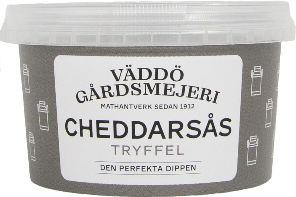 Väddö Gårdsmejeri Cheddarsås Tryffel 200g Väddö Gårdsmejeri