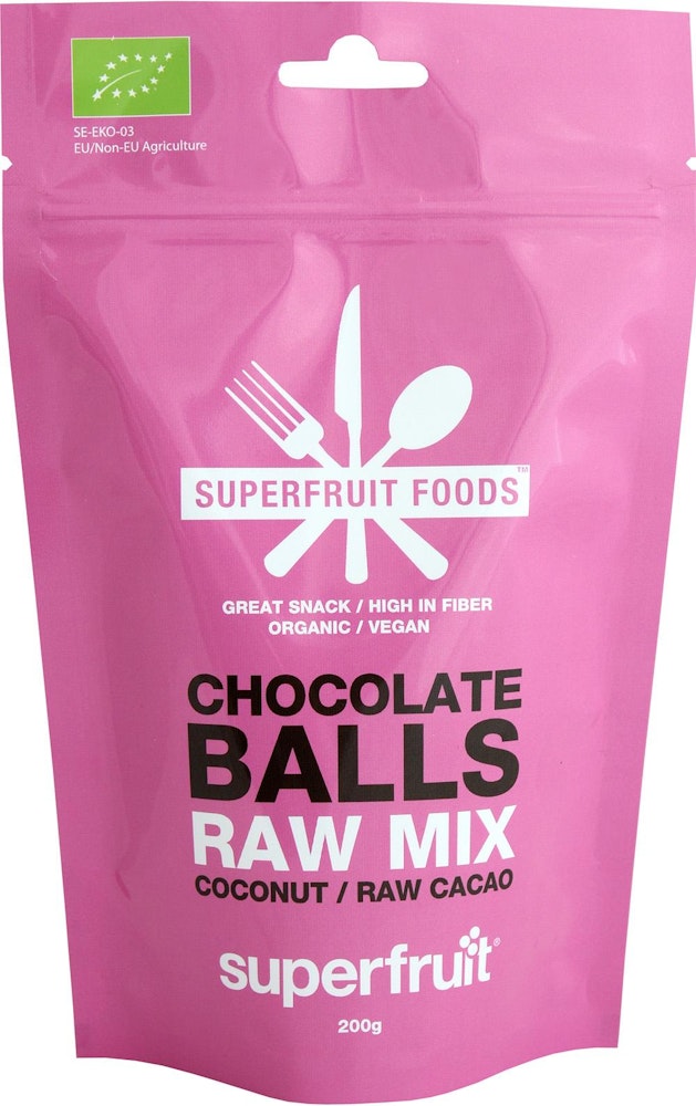 Superfruit Foods Raw Mix Chokladbollar EKO Superfruit Foods