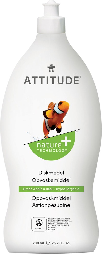Attitude Diskmedel Green Apple & Basil Attitude
