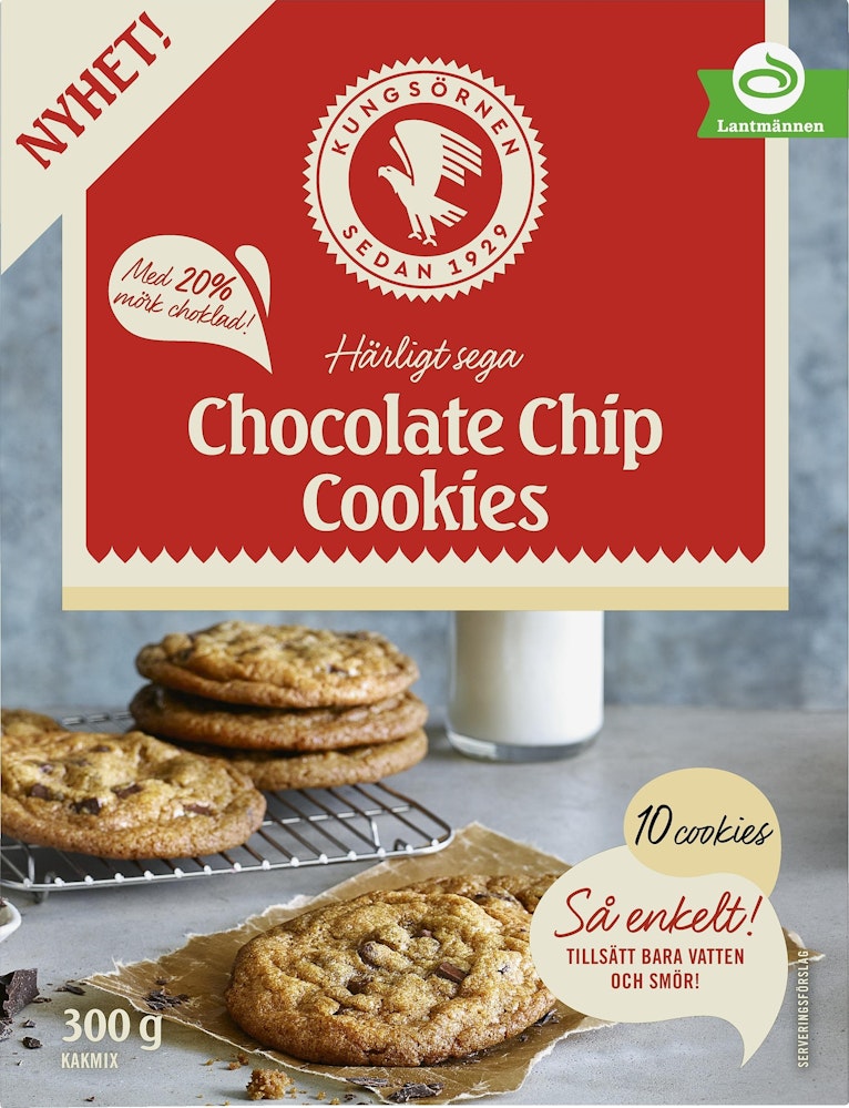 Kungsörnen Chocolate Chip Cookies 300g Kungsörnen