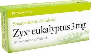 Zyx Sugtablett Eukalyptus Benzydaminhydroklorid 3mg 20-p Zyx