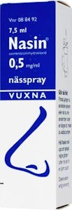Nasin Nässpray Oximetazolin 0,5 mg/ml Lösning 7,5 ml Nasin