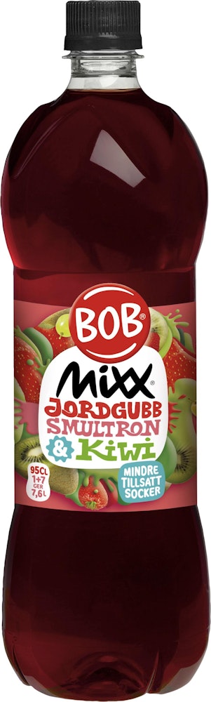 Bob Mixx Jordgubb/Smultron/Kiwi 0,95L BOB