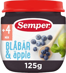Semper Blåbär & Äpple 4m 125g Semper
