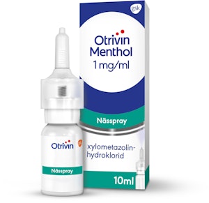 Otrivin Nässpray Xylometazolinhydroklorid 1mg/ml Menthol 10ml Otrivin