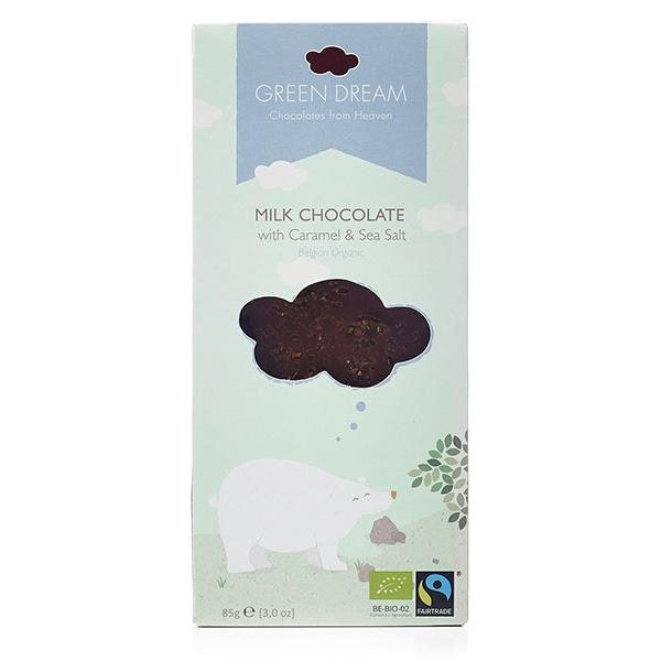 Green Dream Mjölkchoklad Karamell & Havssalt EKO/Fairtrade Green Dream