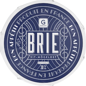 Garant Brie Vitmögel Ost 30% 500g Garant