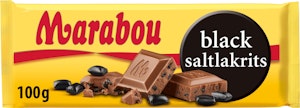 Marabou Chokladkaka Black Saltlakrits 100g Marabou