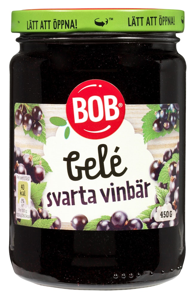 Bob Svartvinbärsgelé 450g Bob