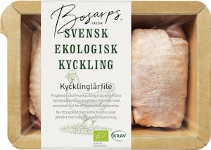 Bosarp Kycklinglårfilé EKO/KRAV ca 400g Bosarp
