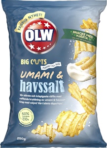 OLW Chips Big Cuts Umami & Havssalt 250g Olw