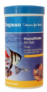 Dogman Huvudfoder för Fisk Flingor 250ml Dogman