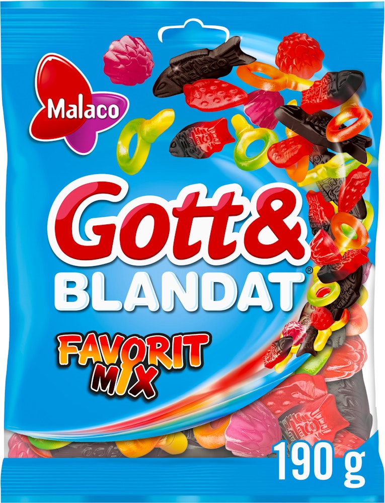 Malaco Gott & Blandat Favorit Mix 190g Malaco