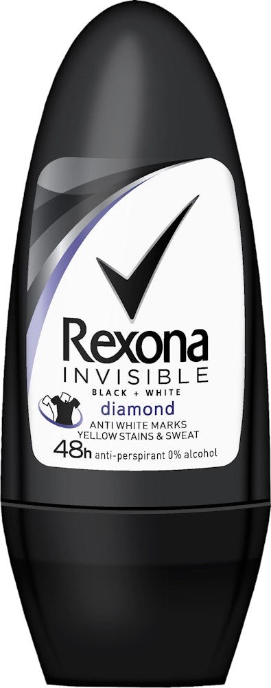 Rexona Deodorant Roll-On Invisible On Black+White Clothes 50ml Rexona