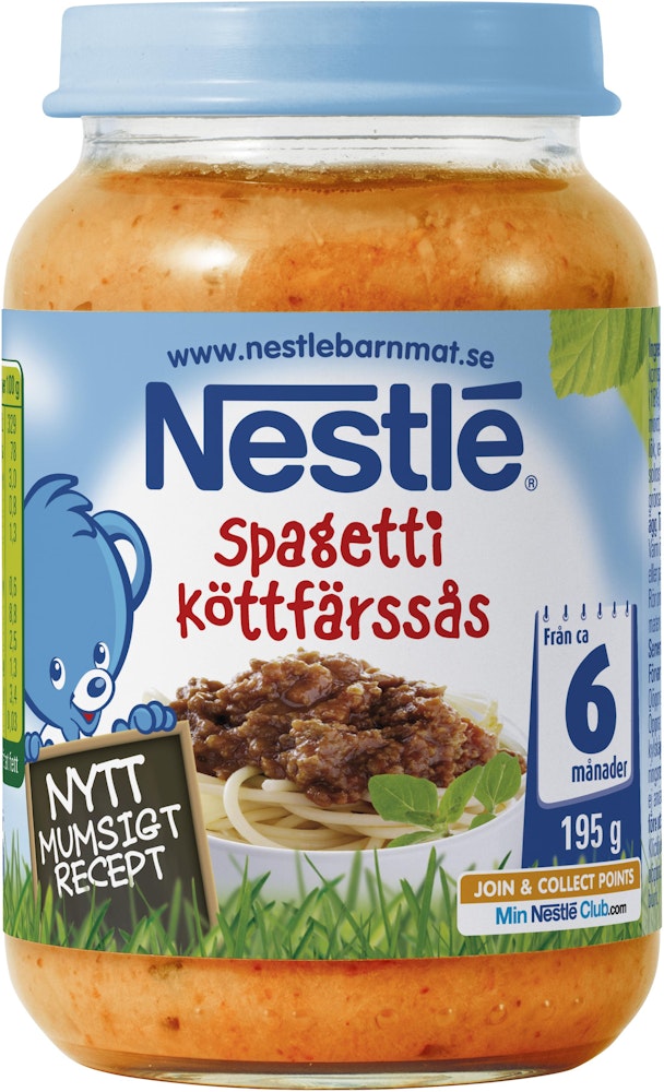 Nestlé Spagetti Köttfärssås 6M Nestlé
