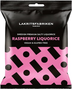 Lakritsfabriken Lakrits Salty Raspberry 100g Lakritsfabriken