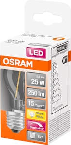 Osram LED CL P 25 Klot E27 Dim Fil