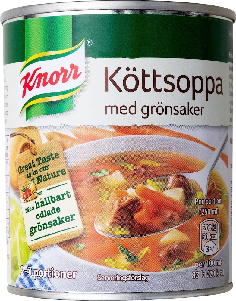 Knorr Köttsoppa med Grönsaker 340g Knorr