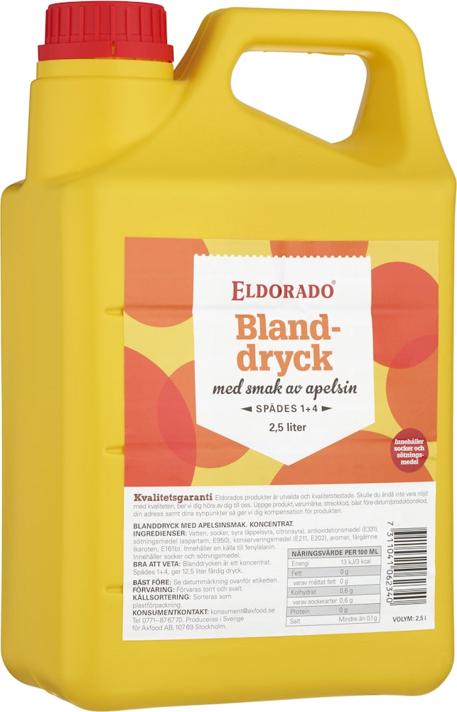 Eldorado Apelsindryck 2,5L Eldorado