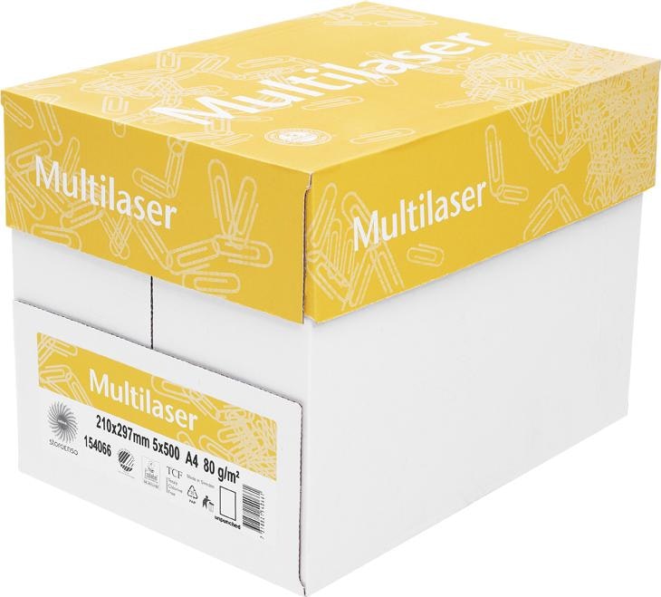 Multilaser Papper A4 Ohålat 5x500-p Multilaser