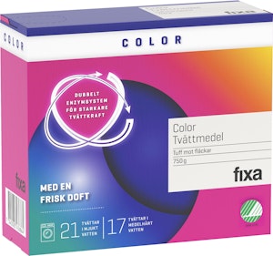 Fixa Tvättmedel Color 750g Fixa