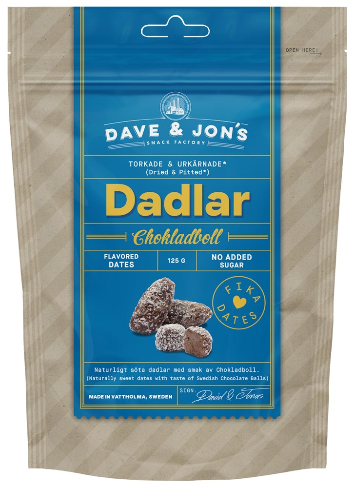 Dave & Jon's Dadlar Chokladboll