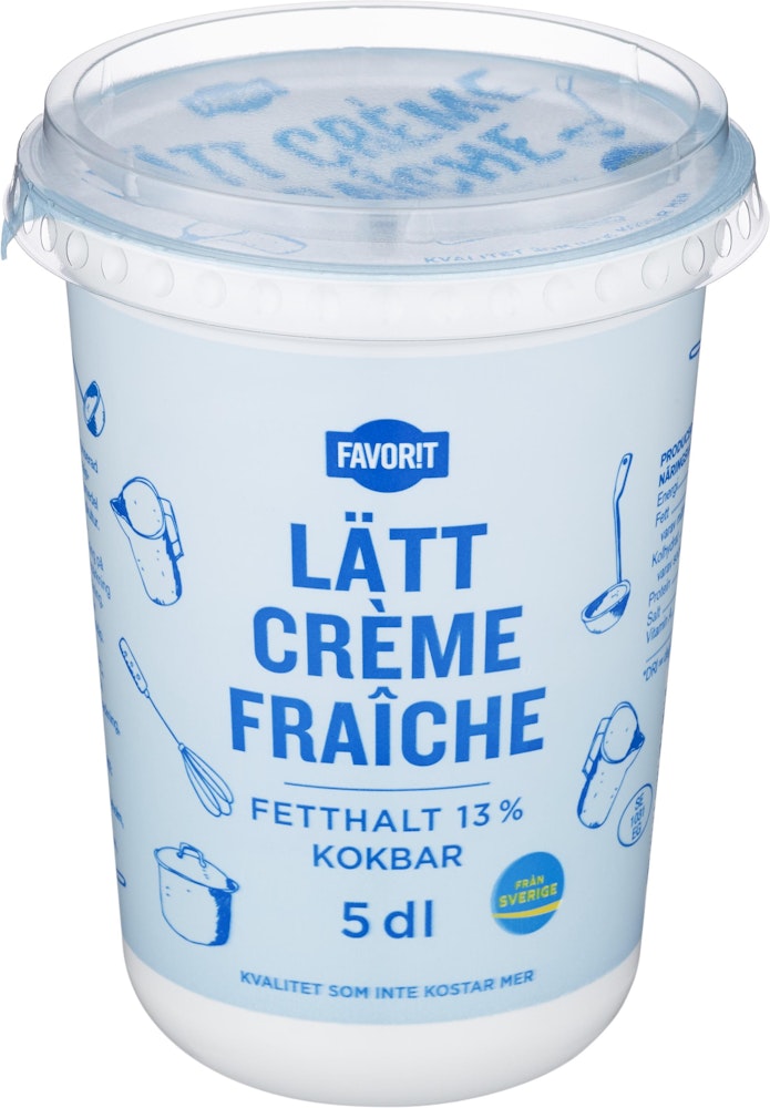 Favorit Crème Fraiche Lätt 13% Favorit