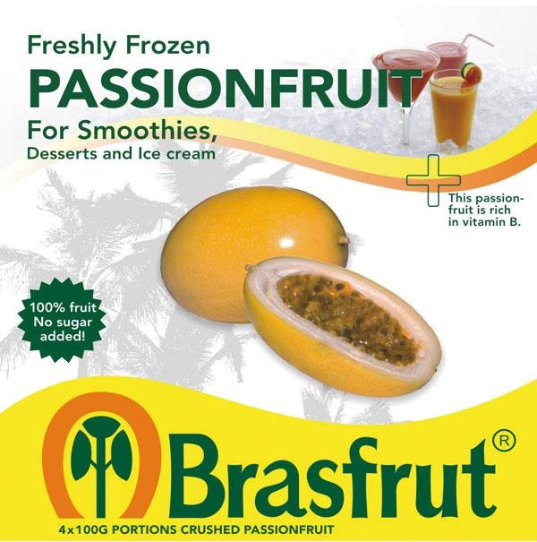 Brasfrut Passionsfrukt Fryst 4x Brasfrut